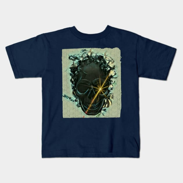 Skull Art #4 Kids T-Shirt by AlondraHanley